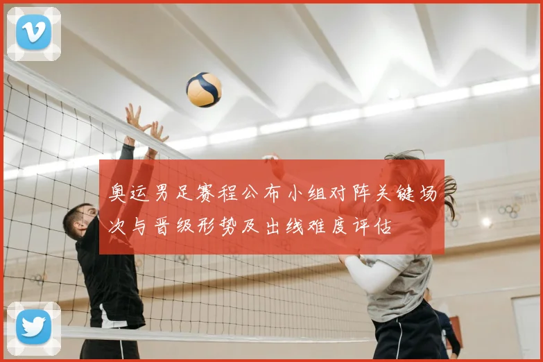 奥运男足赛程公布小组对阵关键场次与晋级形势及出线难度评估